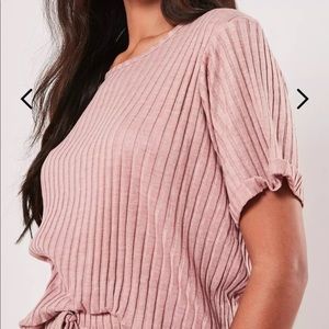 Missguided Loungewear Blush Shirt Size 4